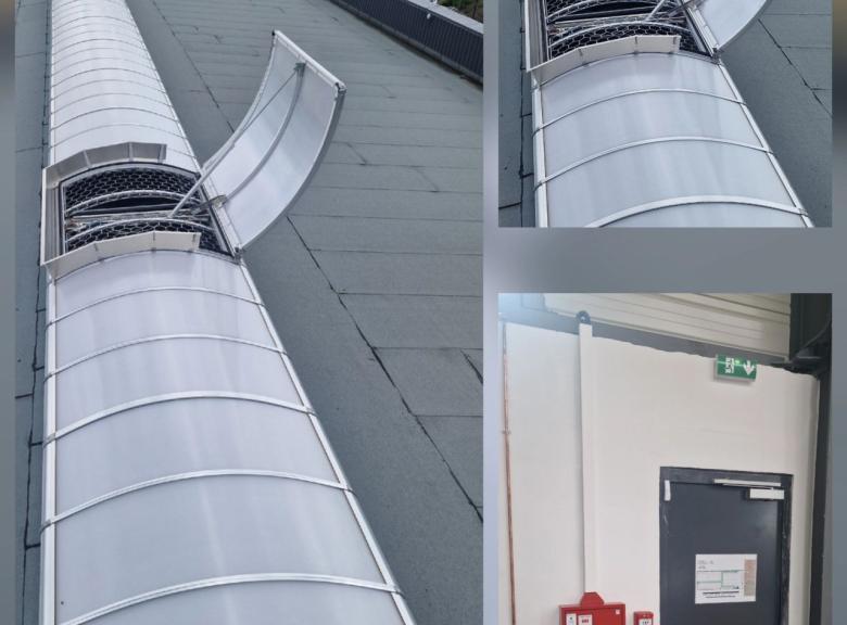 Installation voûte AEROLUX avec peau anti-grêle Hw5 à Mâcon