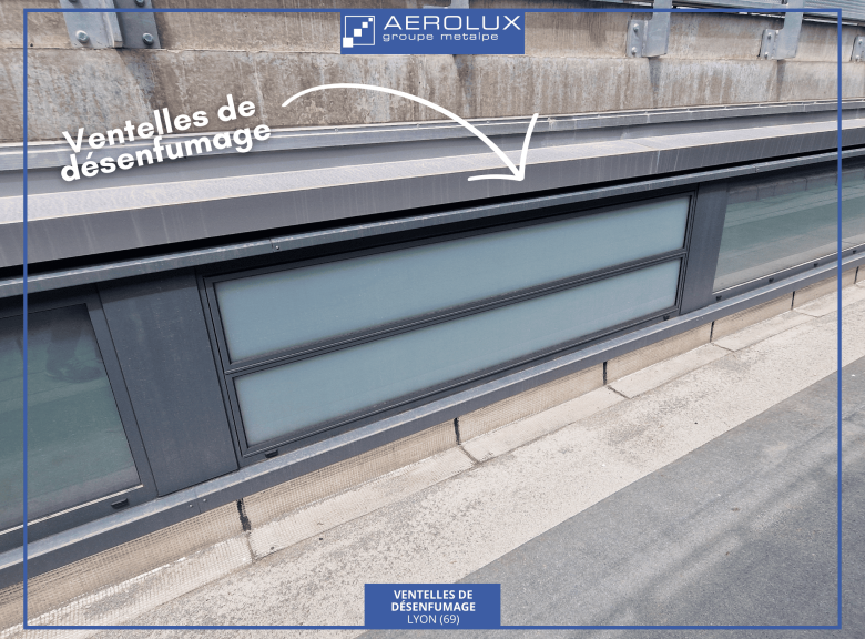 Dispositif de désenfumage sur mesure par AEROLUX à Lyon Part-Dieu