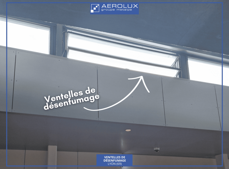 Détail technique des ventelles AEROLUX installées dans le Rhône